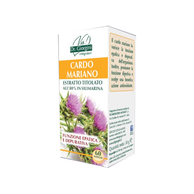 CARDO MARIANO ESTRATTO TITOLATO 60 PASTIGLIE CARDO MARIANO ESTRATTO TITOLATO 60 PASTIGLIE