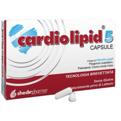 Confezione da 30 capsule di Cardiolipid 5 Integratore Per Il Benessere Del Cuore e Della Circolazione.