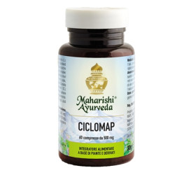 Flacone da 60 compresse di Ciclomap, integratore per ciclo e dolori mestruali.