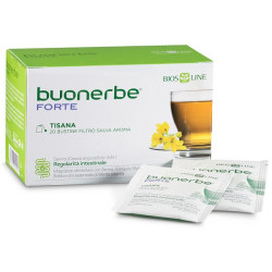 Confezione da 20 bustine di Biosline Buonerbe Regola Tisana Per Favorire Il Transito Intestinale.