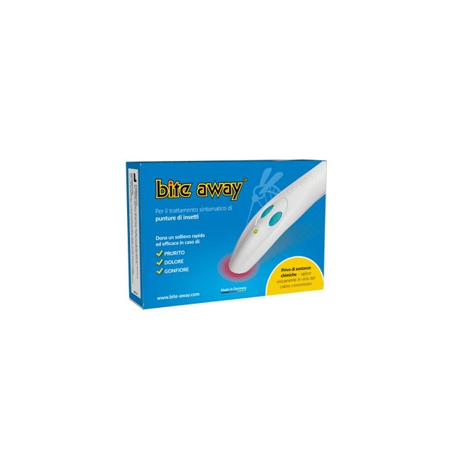 BITE AWAY DISPOSITIVO ELETTRONICO PER IL TRATTAMENTO DELLE PUNTURE DI INSETTI BITE AWAY DISPOSITIVO ELETTRONICO PER IL TRATTAMENTO DELLE PUNTURE DI INSETTI