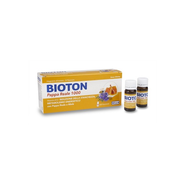 Confezione da 14 flaconcini di Bioton Pappa Reale 1000 Integratore Tonico Ricostituente. Confezione da 14 flaconcini di Bioton Pappa Reale 1000 Integratore Tonico Ricostituente.