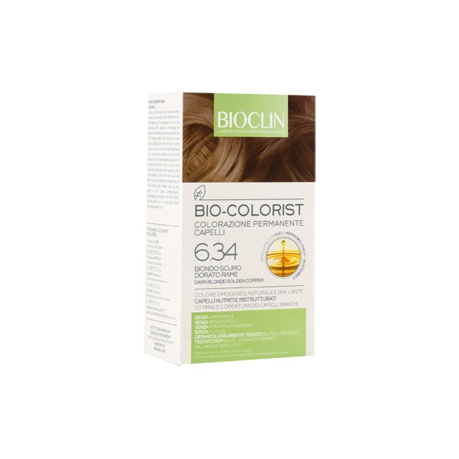 BIOCLIN BIO COLORIST 6,34 BIONDO SCURO DORATO RAME BIOCLIN BIO COLORIST 6,34 BIONDO SCURO DORATO RAME