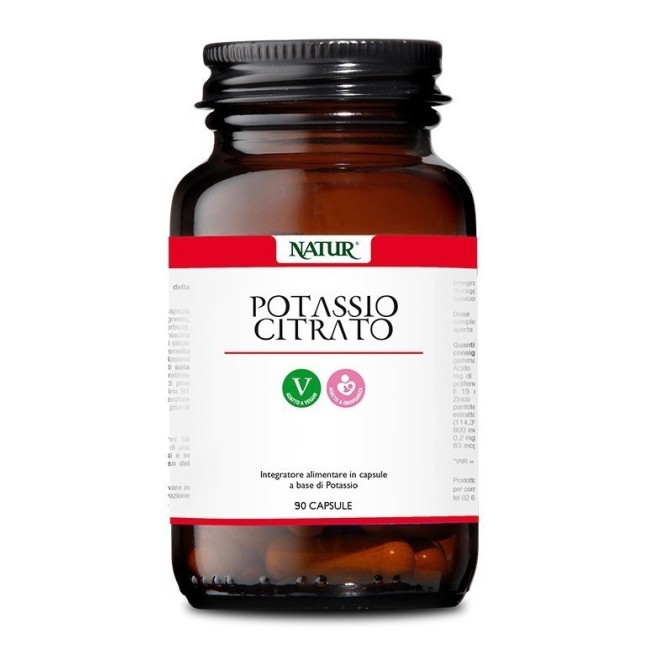 Potassio Citrato Integratore Alimentare 90 Capsule Vegetali Potassio Citrato Integratore Alimentare 90 Capsule Vegetali