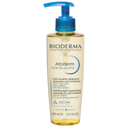 Flacone da 200 ml di Bioderma Atoderm Huile de Douche Olio Doccia
