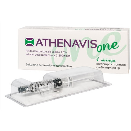 SIRINGA INTRA-ARTICOLARE ATHENAVIS ONE ACIDO IALURONICO 1,5% 4 ML SIRINGA INTRA-ARTICOLARE ATHENAVIS ONE ACIDO IALURONICO 1,5% 4 ML