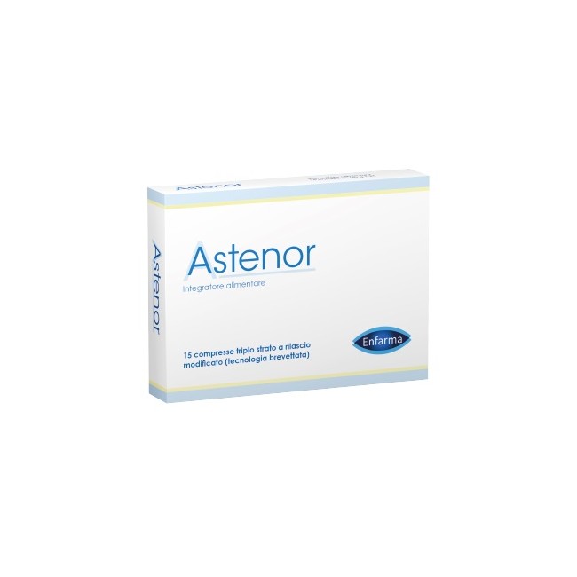 Confezione da 15 compresse di Astenor integratore energizzante e antiossidante Confezione da 15 compresse di Astenor integratore energizzante e antiossidante