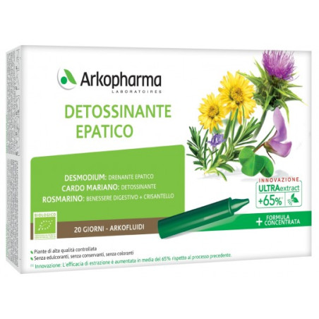 ARKOFLUIDI DETOSSINANTE EPATICO 20 FIALE ARKOFLUIDI DETOSSINANTE EPATICO 20 FIALE