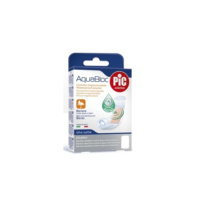 CEROTTO PIC AQUABLOC 10X10CM ANTIBATTERICO 5 PEZZI CEROTTO PIC AQUABLOC 10X10CM ANTIBATTERICO 5 PEZZI
