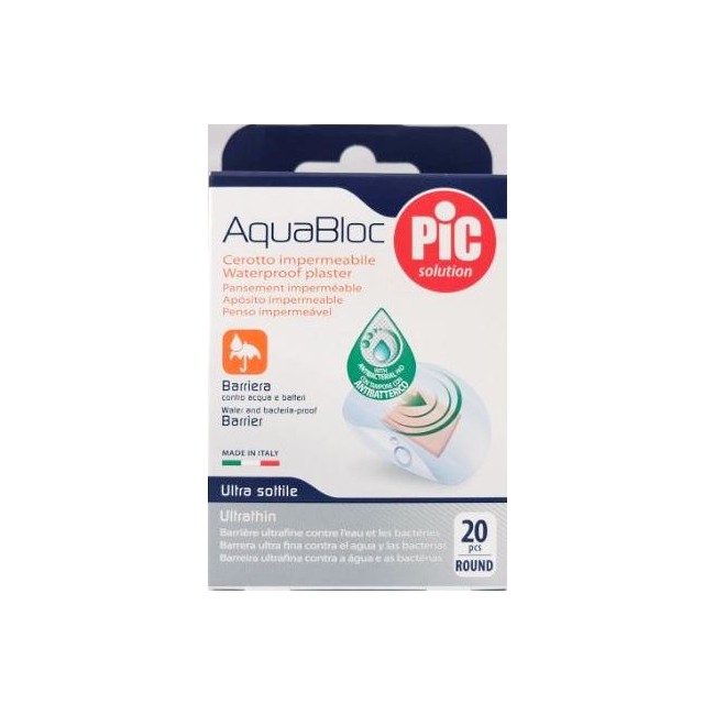 CEROTTO PIC AQUABLOC DIAMETRO 22 5MM 20 PEZZI CEROTTO PIC AQUABLOC DIAMETRO 22 5MM 20 PEZZI