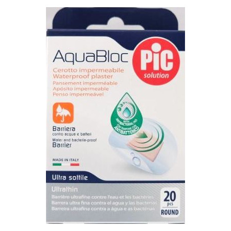 CEROTTO PIC AQUABLOC DIAMETRO 22 5MM 20 PEZZI CEROTTO PIC AQUABLOC DIAMETRO 22 5MM 20 PEZZI