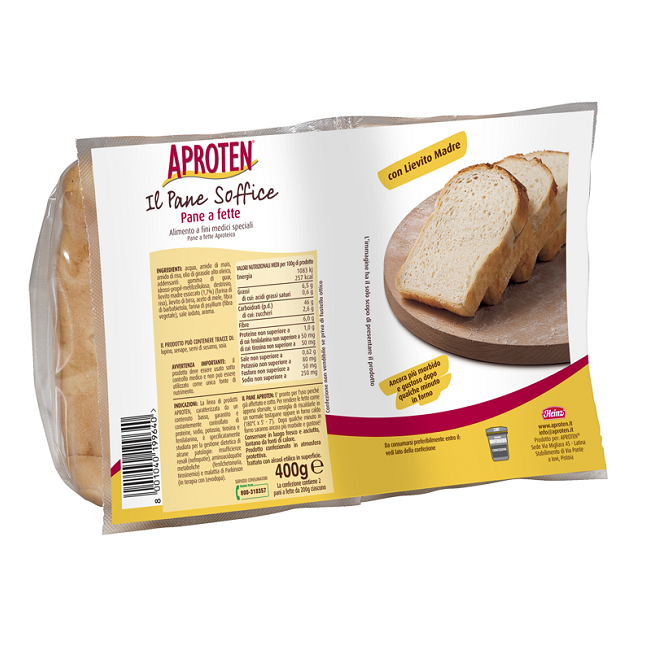 APROTEN PANE BIANCO FETTE 2 PEZZI DA 200 G APROTEN PANE BIANCO FETTE 2 PEZZI DA 200 G