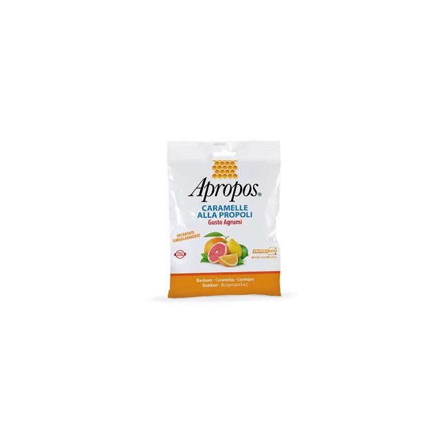 APROPOS CARAMELLE ALLA PROPOLI GUSTO AGRUMI 50 G APROPOS CARAMELLE ALLA PROPOLI GUSTO AGRUMI 50 G