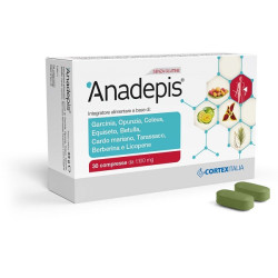 Confezione da 30 compresse di Cortex Anadepis, integratore per l'equilibrio del peso corporeo.