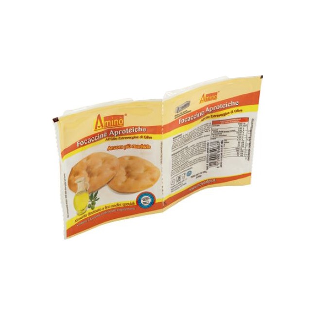 AMINO' FOCACCINE APROTEICHE ALL'OLIO EXTRA VERGINE DI OLIVA 2 X 50 G AMINO' FOCACCINE APROTEICHE ALL'OLIO EXTRA VERGINE DI OLIVA 2 X 50 G