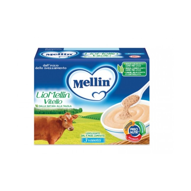 Mellin Liofilizzati LioMellin Vitello 3x10g Mellin Liofilizzati LioMellin Vitello 3x10g