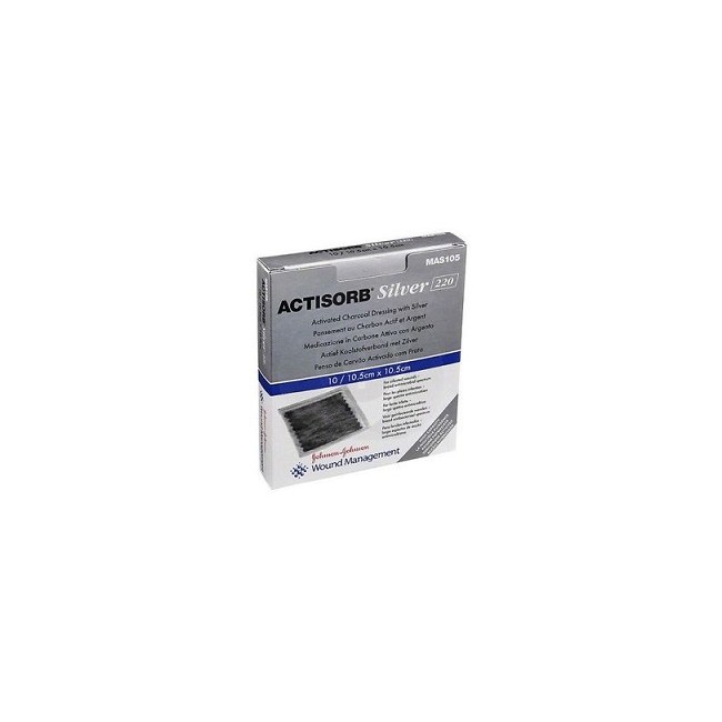 MEDICAZIONE IN CARBONE ATTIVO CON ARGENTO ACTISORB SILVER 10,5X10,5 CM 3 PEZZI MEDICAZIONE IN CARBONE ATTIVO CON ARGENTO ACTISORB SILVER 10,5X10,5 CM 3 PEZZI