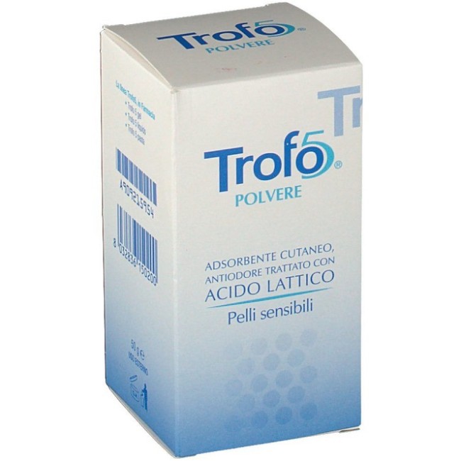Uniderm Trofo5 Polvere Adsorbente Cutaneo, Antiodorante, Acidificante Con Acido Lattico 50g Uniderm Trofo5 Polvere Adsorbente Cutaneo, Antiodorante, Acidificante Con Acido Lattico 50g