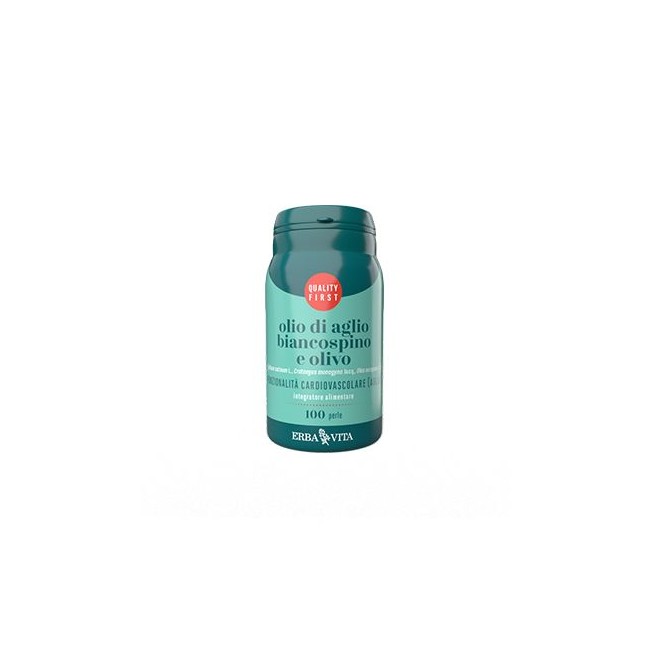 OLIO DI AGLIO BIANCOSPINO E OLIVO 100 PERLE OLIO DI AGLIO BIANCOSPINO E OLIVO 100 PERLE