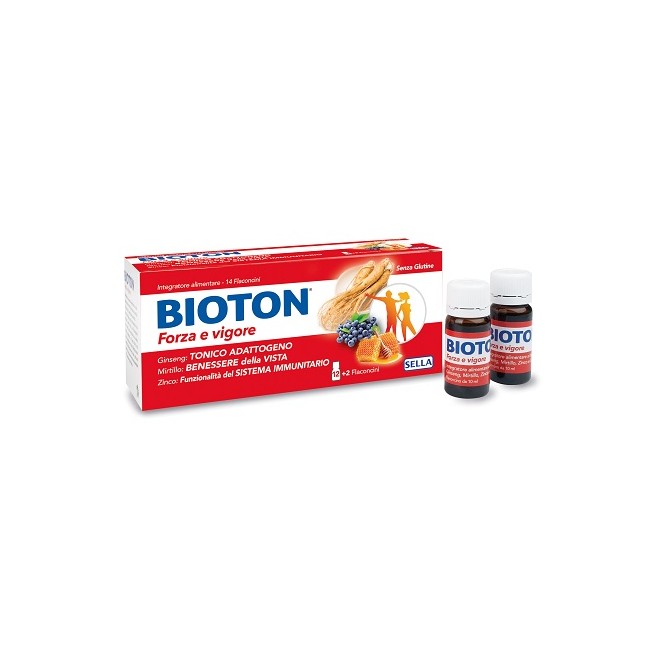 Confezione da 14 flaconi di Bioton Forza e Vigore Integratore energetico con Ginseng Confezione da 14 flaconi di Bioton Forza e Vigore Integratore energetico con Ginseng