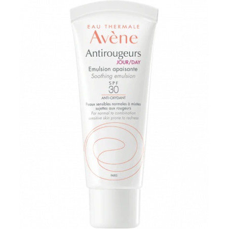 Tubetto da 40 ml di Avene Antirougeurs Giorno Emulsione Lenitiva Anti-arrossamenti.