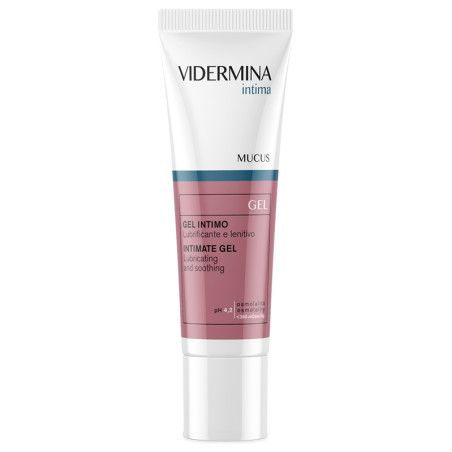 Flacone da 30 ml di Vidermina Mucus Gel Idratante E Lubrificante Vaginale.