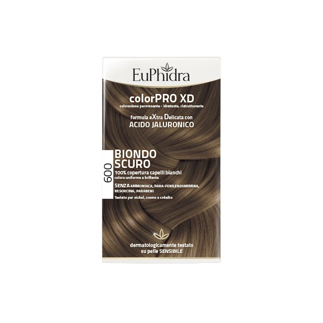 Confezione contenente Euphidra Colorpro XD Gel Colorante per Capelli Biondo Scuro 600