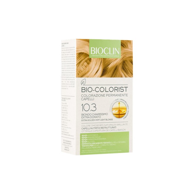 BIOCLIN BIO COLORIST 10,3 BIONDO CHIARISSIMO EXTRA DORATO BIOCLIN BIO COLORIST 10,3 BIONDO CHIARISSIMO EXTRA DORATO