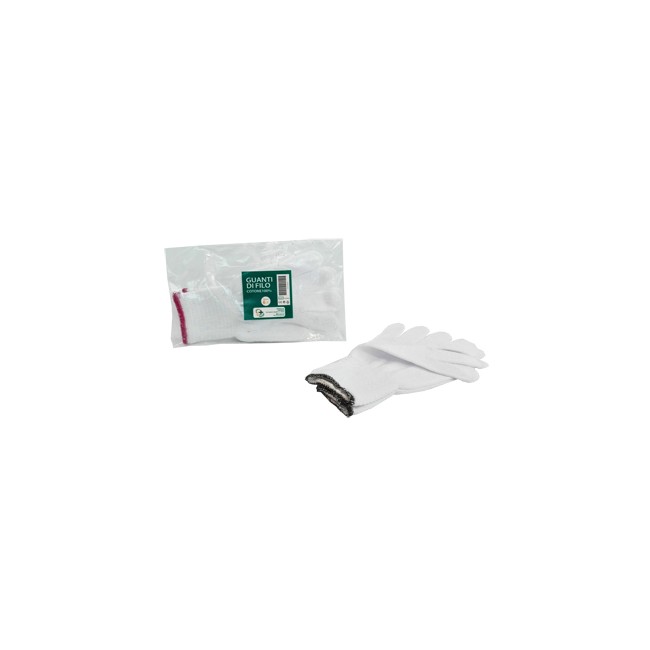 GUANTO DI FILO COTONE 100% BIANCO PER ALLERGIE DERMATOLOGICHE 7 1 PAIO GUANTO DI FILO COTONE 100% BIANCO PER ALLERGIE DERMATOLOGICHE 7 1 PAIO