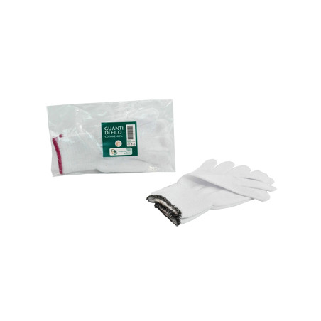 GUANTO DI FILO COTONE 100% BIANCO PER ALLERGIE DERMATOLOGICHE 7 1 PAIO GUANTO DI FILO COTONE 100% BIANCO PER ALLERGIE DERMATOLOGICHE 7 1 PAIO