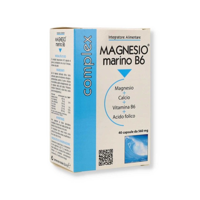 Magnesio Marino B6 Integratore Alimentare 40 Capsule Magnesio Marino B6 Integratore Alimentare 40 Capsule
