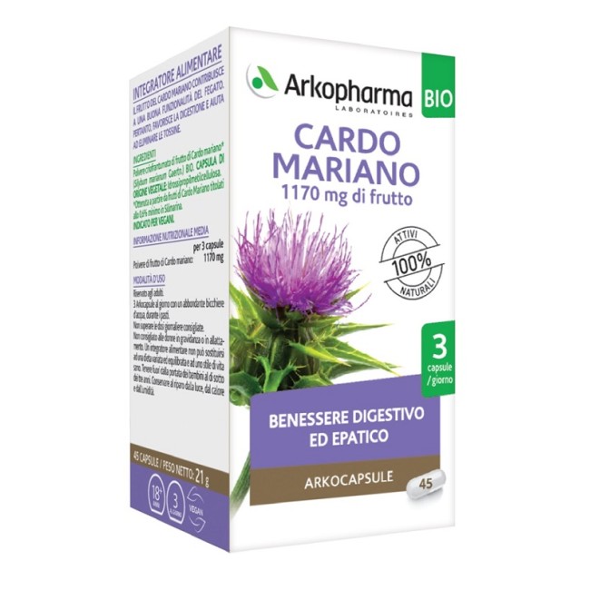 ARKO CAPSULE CARDO MARIANO 45 CAPSULE BIO ARKO CAPSULE CARDO MARIANO 45 CAPSULE BIO