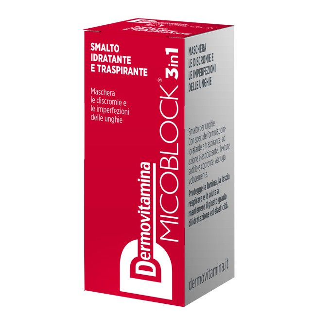 DERMOVITAMINA MICOBLOCK 3 IN 1 SMALTO IDRATANTE E TRASPIRANTE ROSSO 5 ML DERMOVITAMINA MICOBLOCK 3 IN 1 SMALTO IDRATANTE E TRASPIRANTE ROSSO 5 ML