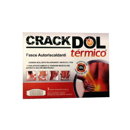 Crackdol Termico Cerotto Autoriscaldante 3 Pezzi Crackdol Termico Cerotto Autoriscaldante 3 Pezzi