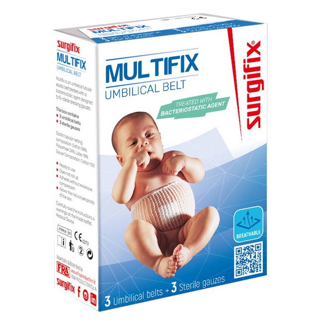 GARZA OMBELICALE BIMBOFIX SANITIZED 3 PEZZI