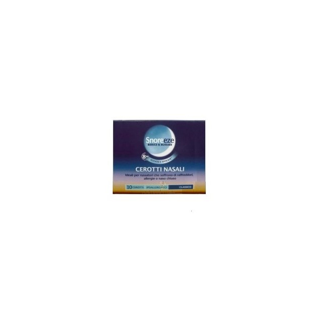 CEROTTO NASALE SNOREEZE CLASSICO LARGE 10 PEZZI CEROTTO NASALE SNOREEZE CLASSICO LARGE 10 PEZZI