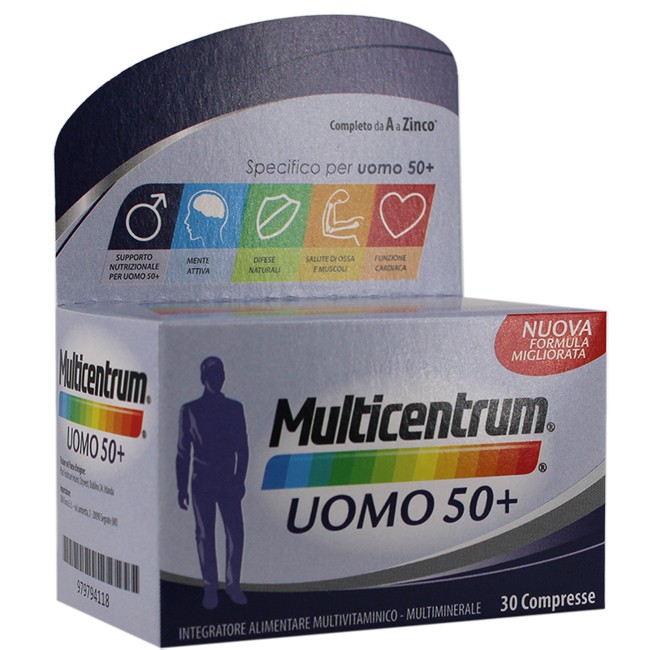 MULTICENTRUM UOMO 50+ 30 COMPRESSE MULTICENTRUM UOMO 50+ 30 COMPRESSE