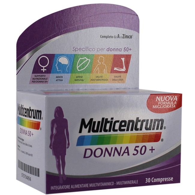 MULTICENTRUM DONNA 50+ 30 COMPRESSE MULTICENTRUM DONNA 50+ 30 COMPRESSE