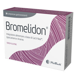 Confezione da 30 compresse di Bromelidon, integratore per microcircolo e ritenzione idrica.