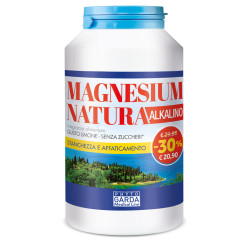 Flacone da 300 grammi di Phytogarda Magnesium Natura Alkalino, integratore per spossatezza cronica.