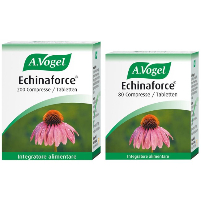 Confezione da 200 compresse di A. Vogel Echinaforce Integratore Per Supportare Le Difese Immunitarie. Confezione da 200 compresse di A. Vogel Echinaforce Integratore Per Supportare Le Difese Immunitarie.