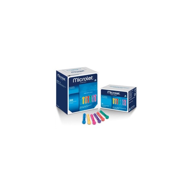 LANCETTE PUNGIDITO PER APPARECCHIO MICROLET LANCETS 200 PEZZI LANCETTE PUNGIDITO PER APPARECCHIO MICROLET LANCETS 200 PEZZI