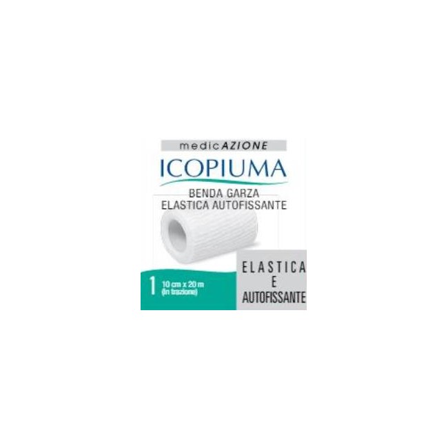 BENDA GARZA ELASTICA ICOPIUMA AUTOFISSANTE CM 10 X 20 MT BENDA GARZA ELASTICA ICOPIUMA AUTOFISSANTE CM 10 X 20 MT