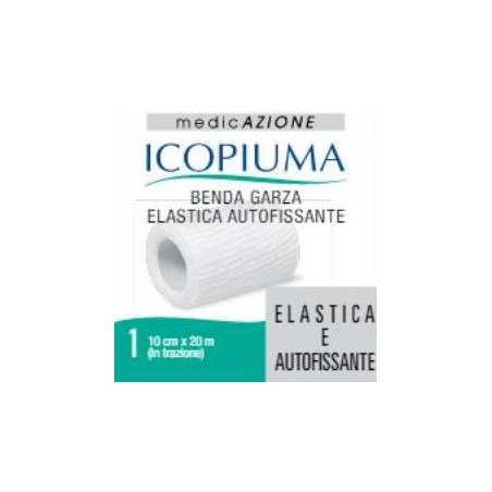 BENDA GARZA ELASTICA ICOPIUMA AUTOFISSANTE CM 10 X 20 MT