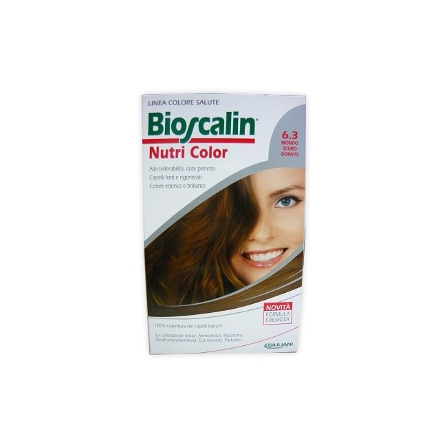 BIOSCALIN NUTRI COLOR 6,3 BIONDO SCURO DORATO SINCROB 124 ML BIOSCALIN NUTRI COLOR 6,3 BIONDO SCURO DORATO SINCROB 124 ML