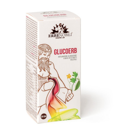 Confezione da 60 compresse di Erbenobili Glucoerb, integratore per metabolismo e controllo del peso.