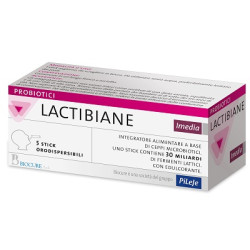 Confezione da 5 stick di Lactibiane Imedia Integratore Di Fermenti Lattici Contro La Diarrea Acuta.