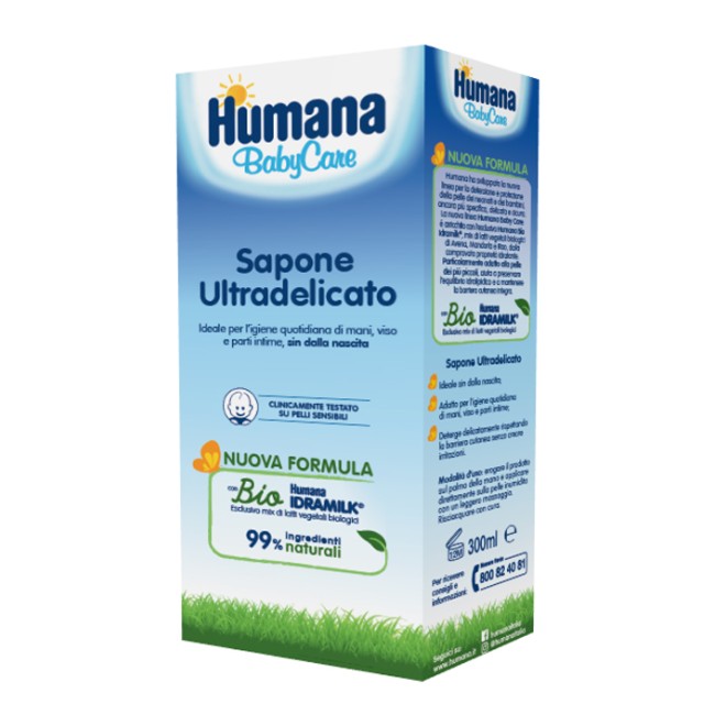 HUMANA BABY CARE SAPONE LIQUIDO 300 ML HUMANA BABY CARE SAPONE LIQUIDO 300 ML