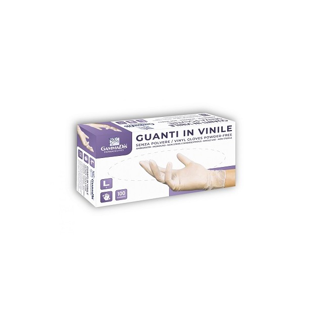 GUANTI VINILE SENZA POLVERE MEDIUM 100 PEZZI GUANTI VINILE SENZA POLVERE MEDIUM 100 PEZZI