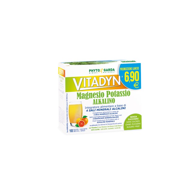 VITADYN MAGNESIO POTASSIO ALKALINO SENZA ZUCCHERO 10 BUSTINE VITADYN MAGNESIO POTASSIO ALKALINO SENZA ZUCCHERO 10 BUSTINE